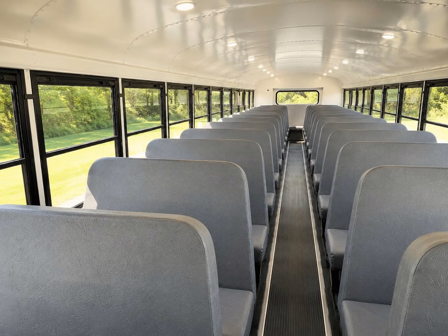 school bus inside